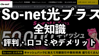 So-net光プラスの評判・口コミ【おすすめできる人・できない人】