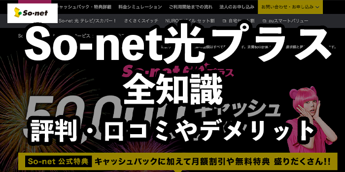 So-net光プラスの評判・口コミ【おすすめできる人・できない人】