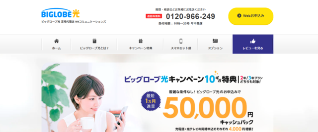 ビッグローブ光