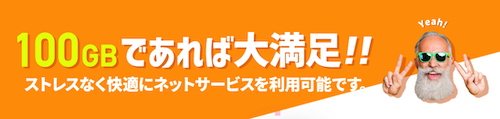 メリット④月間100GBまで速度制限を気にせず使える
