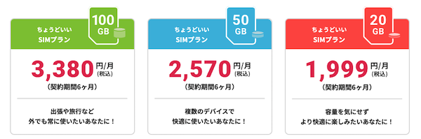 FUJI WiFiはSIMのみのプランが選べる