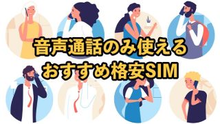 音声通話のみ使える格安SIMを比較！最安値やお得なプランも紹介