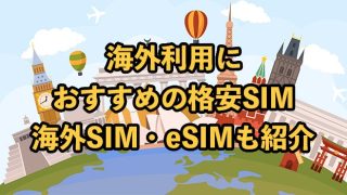 海外ローミング対応の格安SIMおすすめ9選！使い方や注意点【海外SIM・eSIMも紹介】