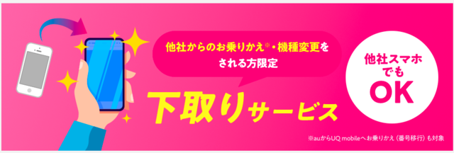 UQモバイル下取りサービス