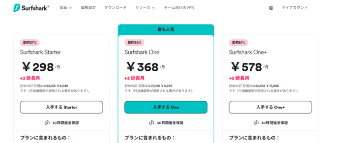 Surfsharkの契約方法