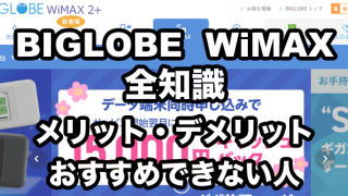 BIGLOBE WiMAXの評判・口コミ【デメリットとおすすめできない人を解説】